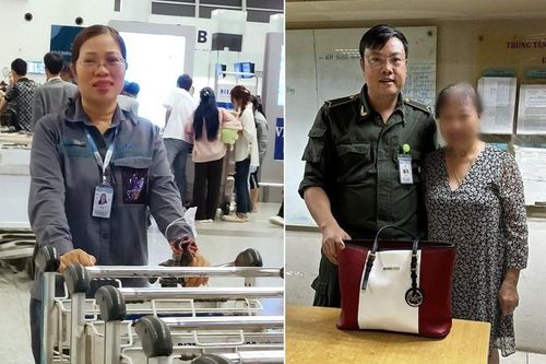 Hành khách nhận lại túi xách có hơn 200 triệu đồng bị bỏ quên tại sân bay Nội Bài