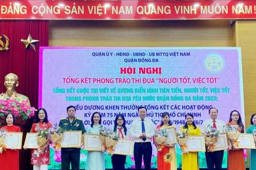 Quận Đống Đa biểu dương 130 gương người tốt - việc tốt