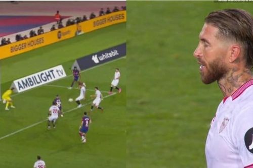 Sergio Ramos phản lưới nhà khó tin, Barcelona hạ Sevilla để lấy lại ngôi đầu Liga