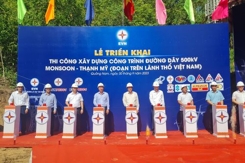 Phát động thi công xây dựng đường dây 500kV Monsoon-Thạnh Mỹ