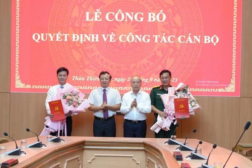 Chỉ huy trưởng Bộ CHQS, Giám đốc Sở Thông tin truyền thông được chỉ định BCH Đảng bộ tỉnh Thừa Thiên-Huế nhiệm kỳ 2020 – 2025