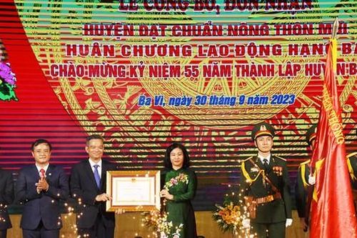 Huyện Ba Vì đạt chuẩn nông thôn mới