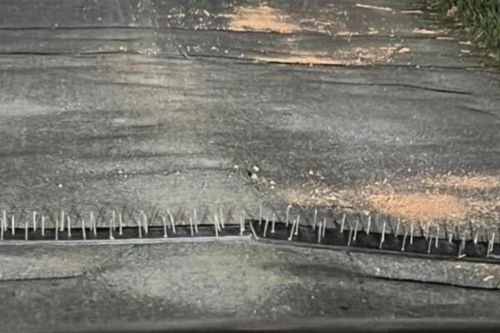 Long An xác minh thông tin cướp đặt bàn chông đinh bẫy xe trên đường
