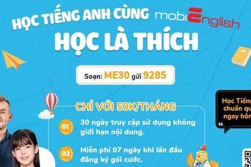 Học tiếng Anh cực thích cùng MobiEnglish