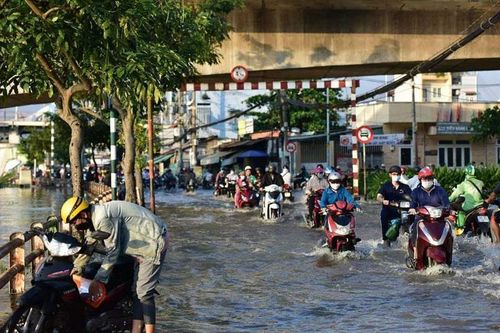 Khu vực ven biển Đông Nam Bộ đề phòng ngập úng do triều cường