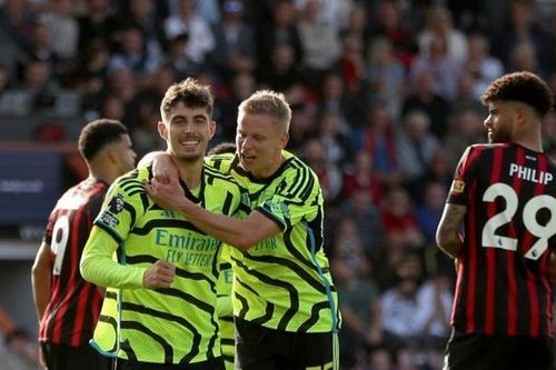 Arsenal đại thắng Bournemouth, phả hơi nóng vào Man City