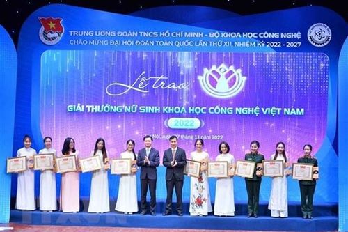 20 nữ sinh nhận giải thưởng khoa học công nghệ Việt Nam năm 2023
