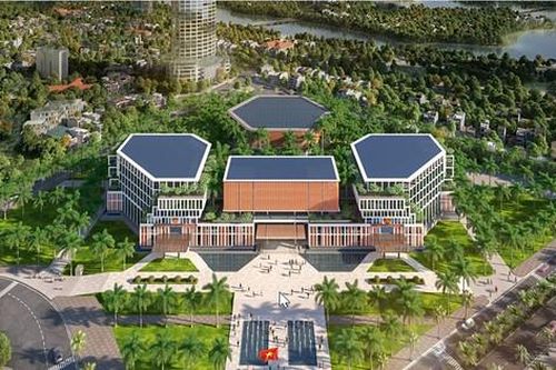 Phối cảnh trụ sở mới của ba cơ quan tỉnh Khánh Hòa