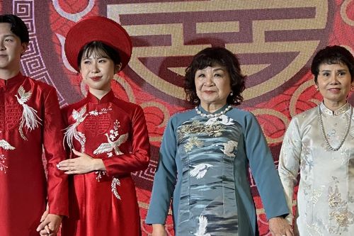Màn trình diễn áo dài ấn tượng trong 'Câu chuyện tình yêu Việt - Nhật'