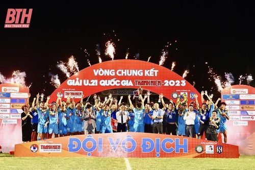 Trên sân Thanh Hóa, U21 PVF-CAND vô địch Giải U21 Quốc gia - Thanh Niên năm 2023