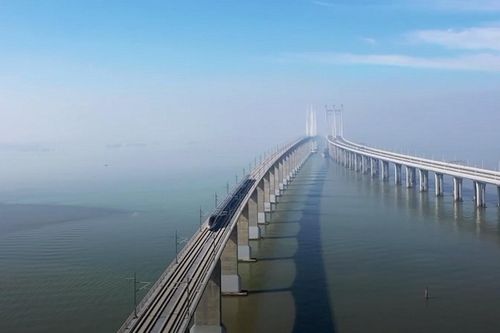 Đường sắt vượt biển nhanh nhất Trung Quốc tốc độ 350 km/h