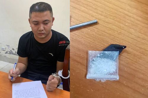 Điều khiển xe trong tình trạng hơi thở có 'cồn', nam thanh niên lộ gói ma túy tại chốt 141