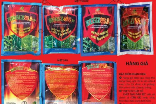 Vận động 'trùm' sản xuất thuốc diệt cỏ, trừ sâu giả ra đầu thú
