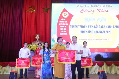 Ứng Hòa: Xã Cao Thành đạt giải Nhất Hội thị tuyên truyền viên CCHC