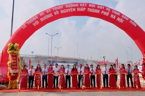Thông xe đường nối trung tâm Hà Nội với Khu đô thị vệ tinh Sóc Sơn