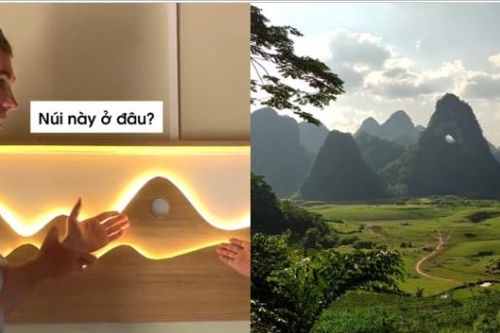 Khách Tây tò mò đi tìm địa điểm trên bức tranh trong phòng khách sạn: Là một danh thắng độc nhất vô nhị ở Cao Bằng