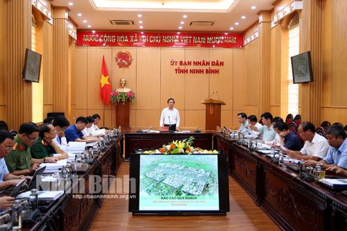 Hội nghị nghe báo cáo đồ án điều chỉnh quy hoạch chung đô thị Phát Diệm đến năm 2035
