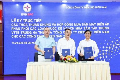 EVNSPC: Ký kết các Thỏa thuận khung và Hợp đồng mua sắm MBA