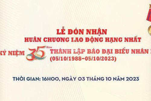 Trailer Lễ đón nhận Huân chương Lao động hạng Nhất và Kỷ niệm 35 năm thành lập Báo Đại biểu Nhân dân