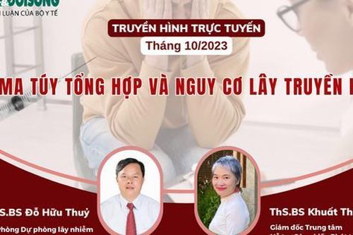 Truyền hình trực tuyến: 'Ma túy tổng hợp và nguy cơ lây truyền HIV/AIDS'