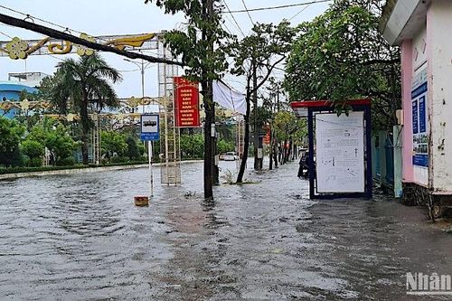Cà Mau khẩn trương khắc phục ngập úng do mưa lớn, triều cường