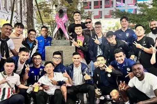 AFC Champions League: Cầu thủ CLB Hà Nội tranh thủ dạo chơi, khám phá Nhật Bản