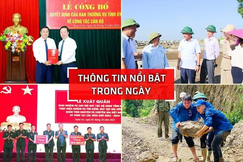 Nghệ An: Thông tin nổi bật ngày 3/10