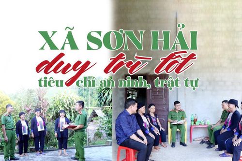 Xã Sơn Hải duy trì tốt tiêu chí an ninh, trật tự