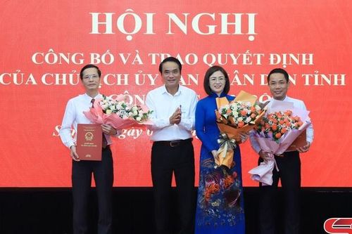 Hội nghị công bố quyết định của Chủ tịch UBND tỉnh về công tác cán bộ