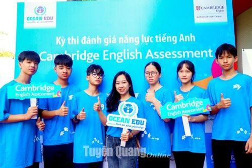 Ocean Edu khảo thí và cấp chứng chỉ quốc tế Cambridge cho hàng nghìn học viên