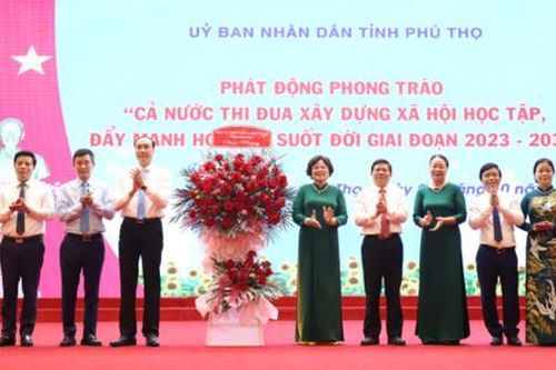 Phú Thọ phấn đấu trở thành Tỉnh học tập giai đoạn 2023-2030