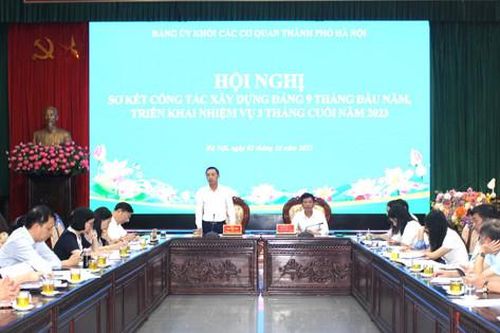 Đảng ủy Khối các cơ quan thành phố đẩy mạnh chuyển đổi số trong công tác xây dựng Đảng