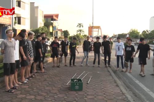 Hà Nam: Bắt giữ hàng chục thanh niên mang hung khí đi gây rối, đánh nhau trên phố