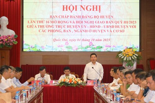 Quốc Oai: Đẩy mạnh triển khai các dự án đầu tư trên địa bàn