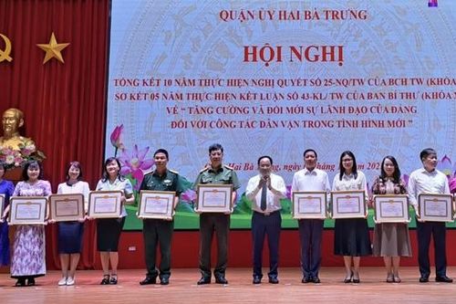 Quận Hai Bà Trưng: Biểu dương nhiều tập thể, cá nhân trong công tác dân vận