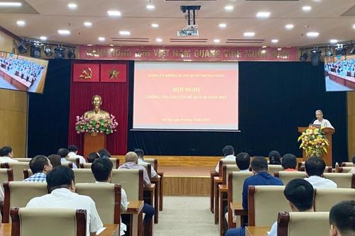 Đảng ủy Khối các cơ quan Trung ương tổ chức thông tin chuyên đề