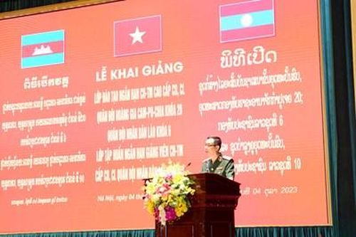 Học viện Quốc phòng khai giảng các lớp đào tạo cho cán bộ Quân đội Lào và Campuchia
