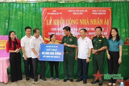 Quân khu 4 khởi công nhà nhân ái