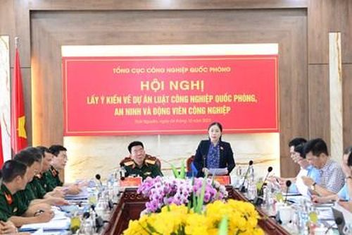 Lấy ý kiến về dự án Luật Công nghiệp quốc phòng, an ninh và động viên công nghiệp tại Thái Nguyên