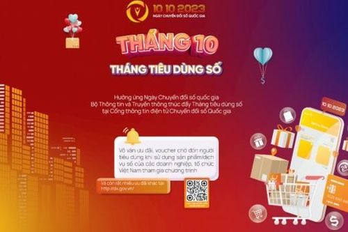 Tháng 10 - Tháng tiêu dùng số giảm giá 50% sản phẩm số, dịch vụ số