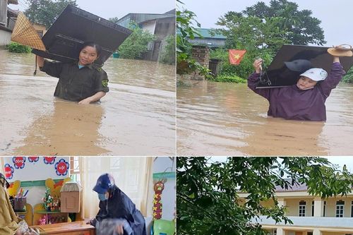 Toàn bộ sách vở hư hỏng, hàng trăm học sinh vùng lũ chưa thể tới trường