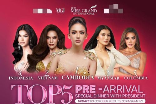Lê Hoàng Phương bị đổi vị trí trong top 5, danh tính nàng hậu ở top 1 gây tò mò