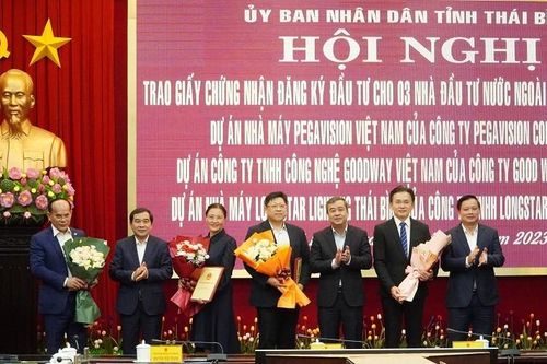 Thái Bình: Thu hút thêm 3 dự án FDI với tổng vốn đầu tư 270 triệu USD