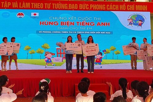 Học sinh Trường THPT chuyên Thoại Ngọc Hầu đạt giải nhất thi 'Hùng biện tiếng Anh dành cho trẻ em về phòng, chống thiên tai và thích ứng biến đổi khí hậu'