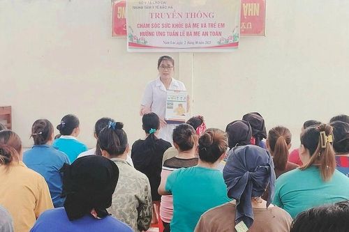 Đẩy mạnh truyền thông hưởng ứng Tuần lễ Làm mẹ an toàn