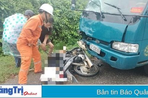 Gio Linh: Nam thanh niên tử vong do va chạm với xe tải