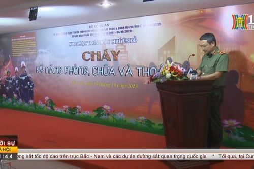Trưng bày 'Cháy - kỹ năng phòng, chữa và thoát nạn'