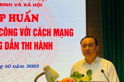 Tập huấn thực hiện chính sách đối với người có công