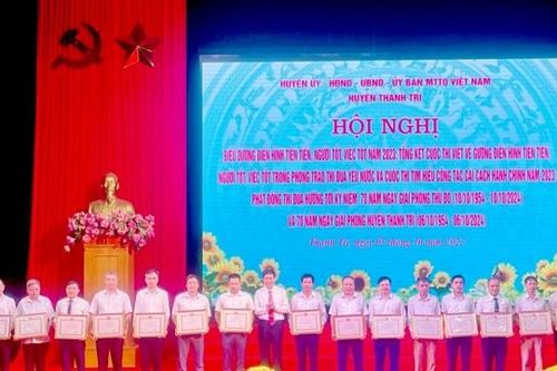 Huyện Thanh Trì: Lan tỏa phong trào thi đua 'Người tốt, việc tốt'