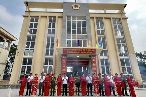 Chính thức khánh thành 2 trụ sở công an xã ở huyện Mê Linh